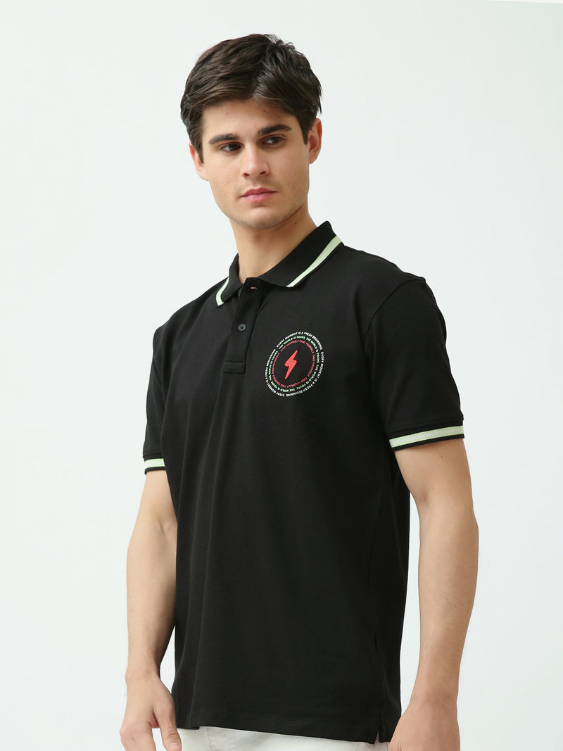 Polo homme manches courtes brodé – Style élégant et moderne - POS24SPPR21917TM1