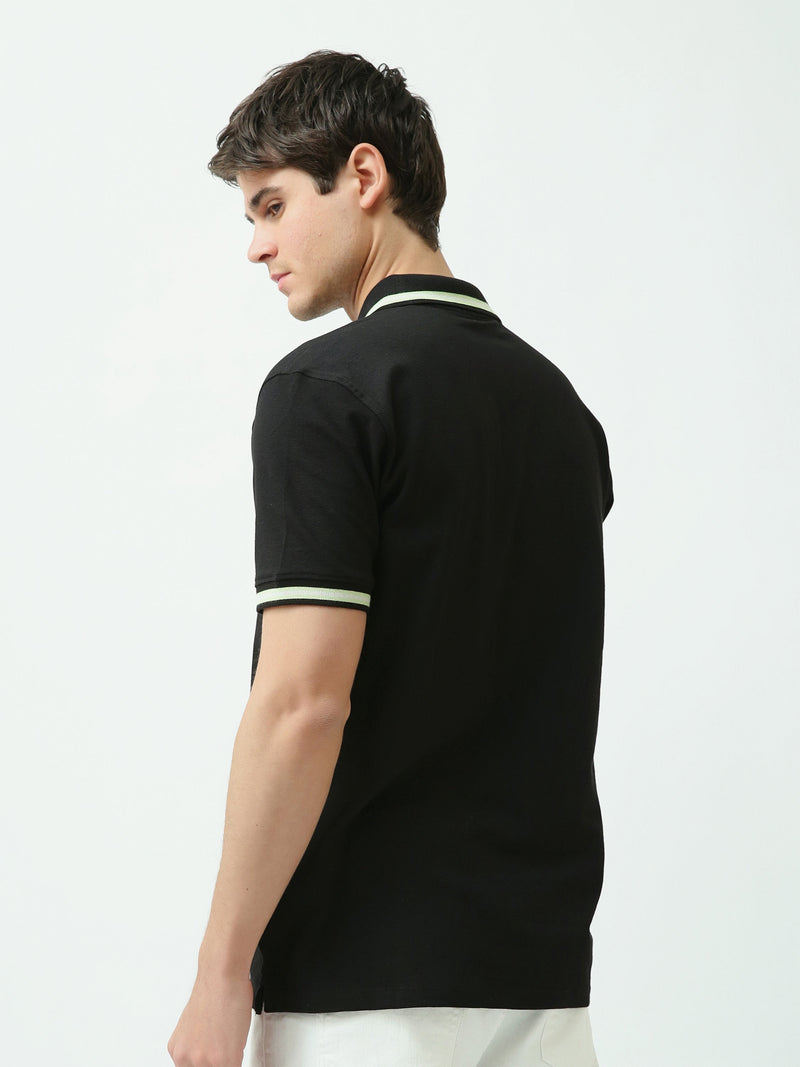 Polo homme manches courtes brodé – Style élégant et moderne - POS24SPPR21917TM1