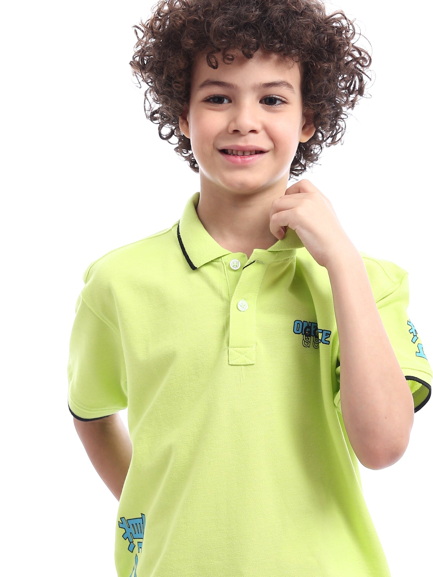 Polo enfant aux motifs ludiques et aux couleurs vives – POS24SPPR31283TB1