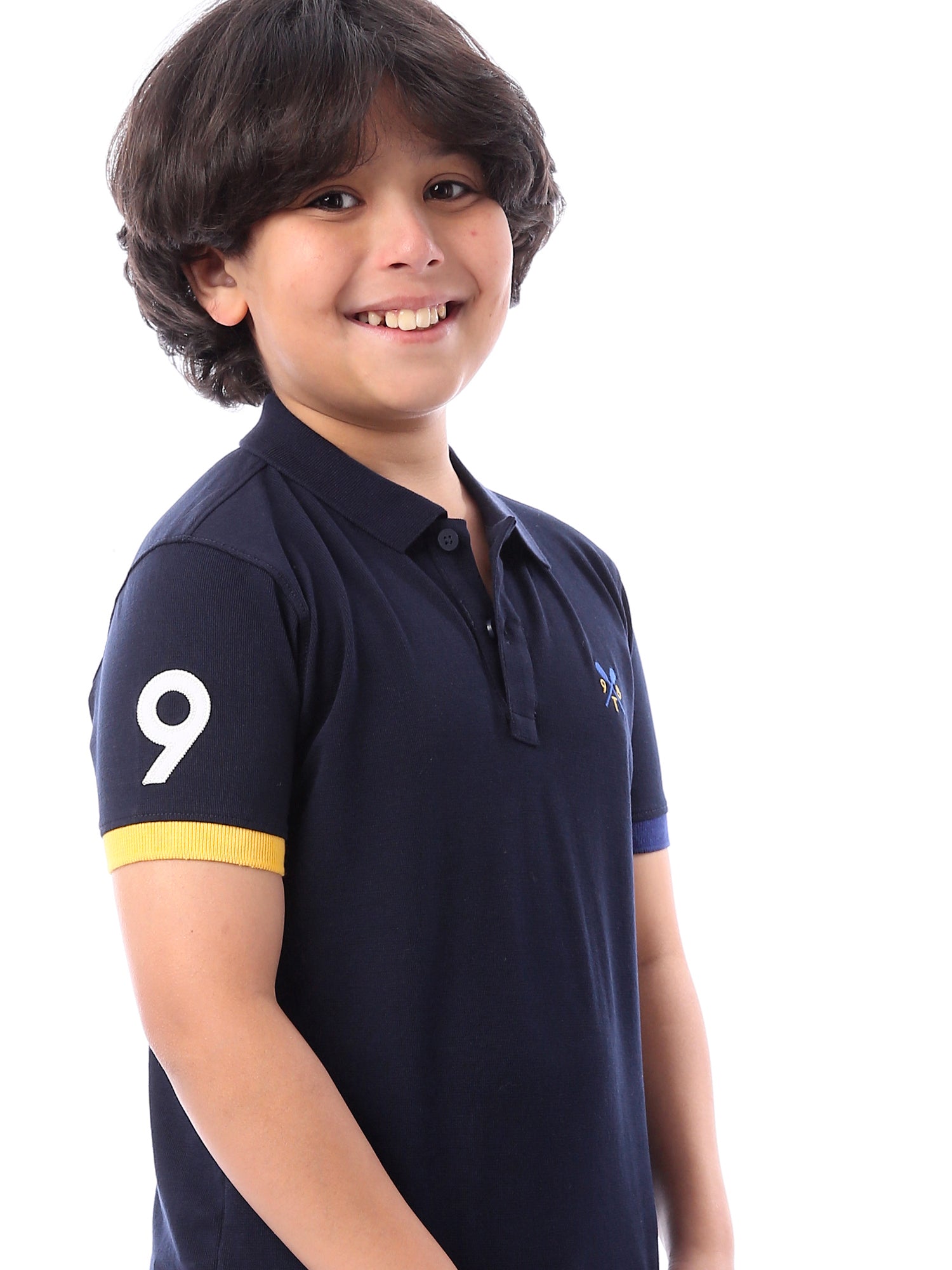 T-shirt polo pour garçon aux couleurs distinctives -POS24SPPR31286TB1