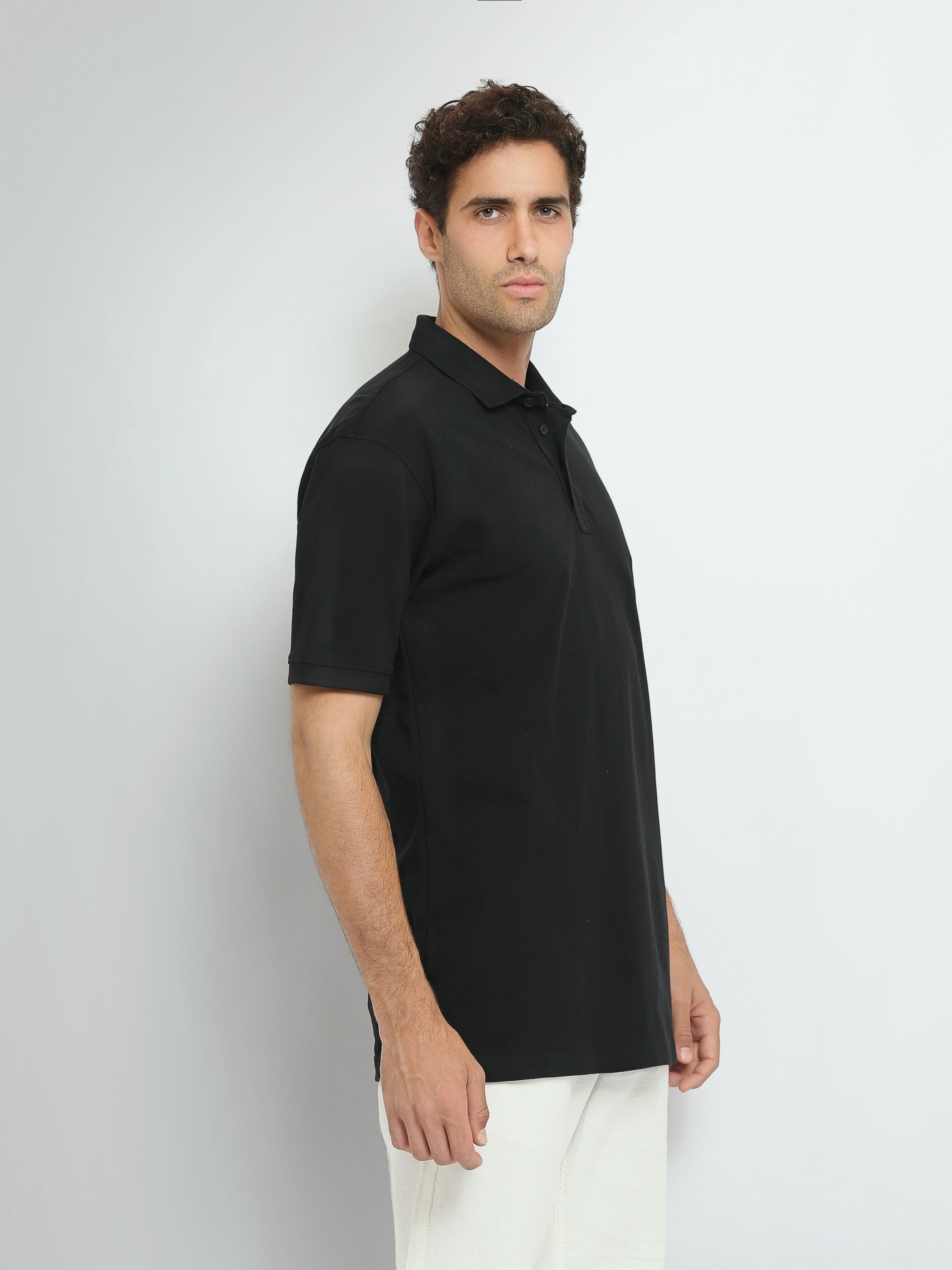 Polo Homme Oversize Uni à Manches Courtes - POS25SBPR21951TM1