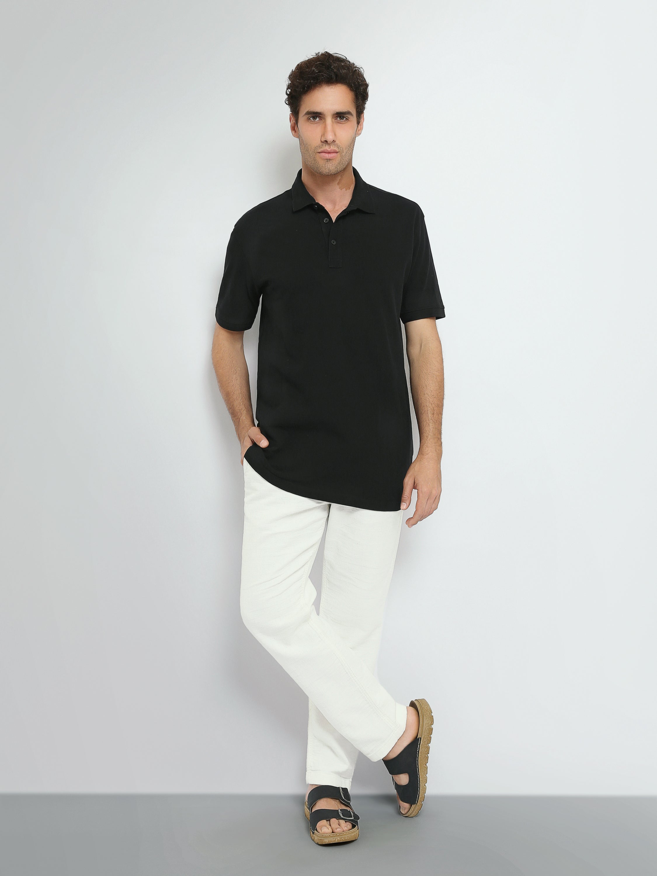 Polo Homme Oversize Uni à Manches Courtes - POS25SBPR21951TM1