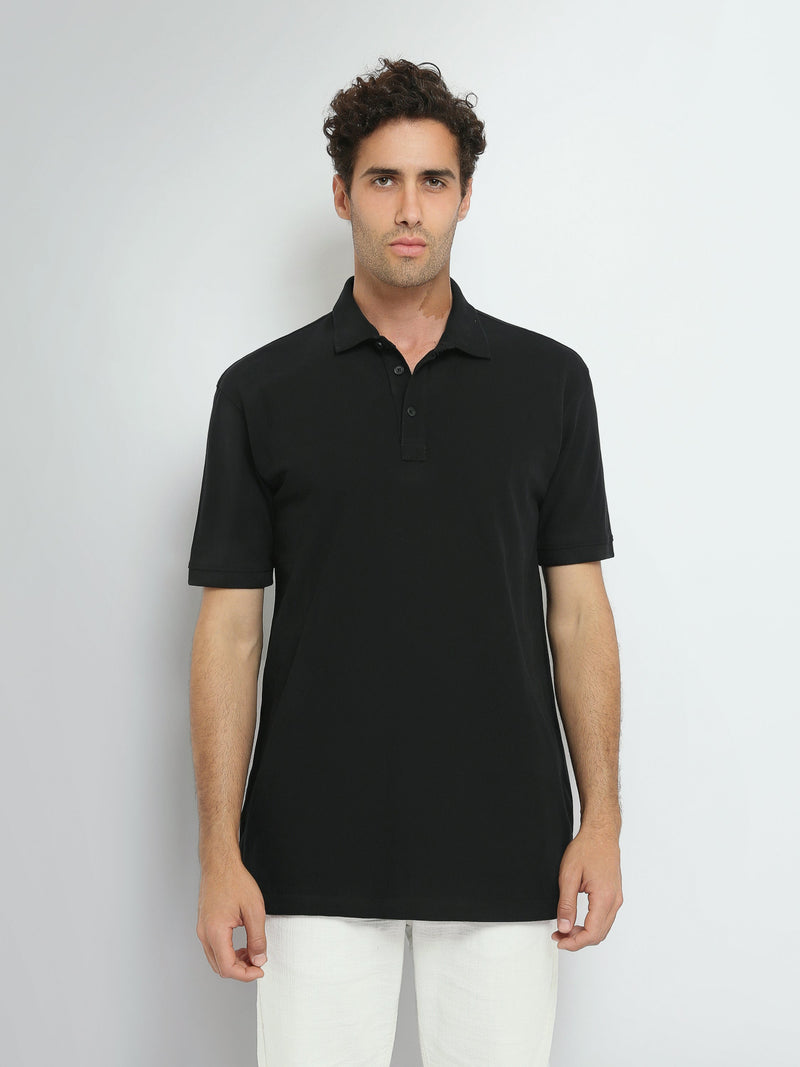 Polo Homme Oversize Uni à Manches Courtes - POS25SBPR21951TM1