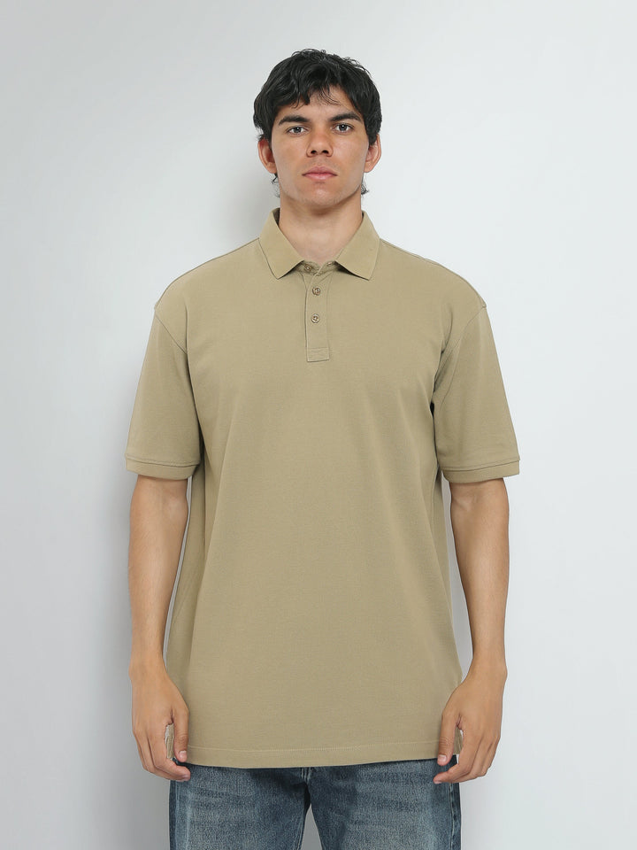 Polo Homme Oversize Uni à Manches Courtes - POS25SBPR21951TM1