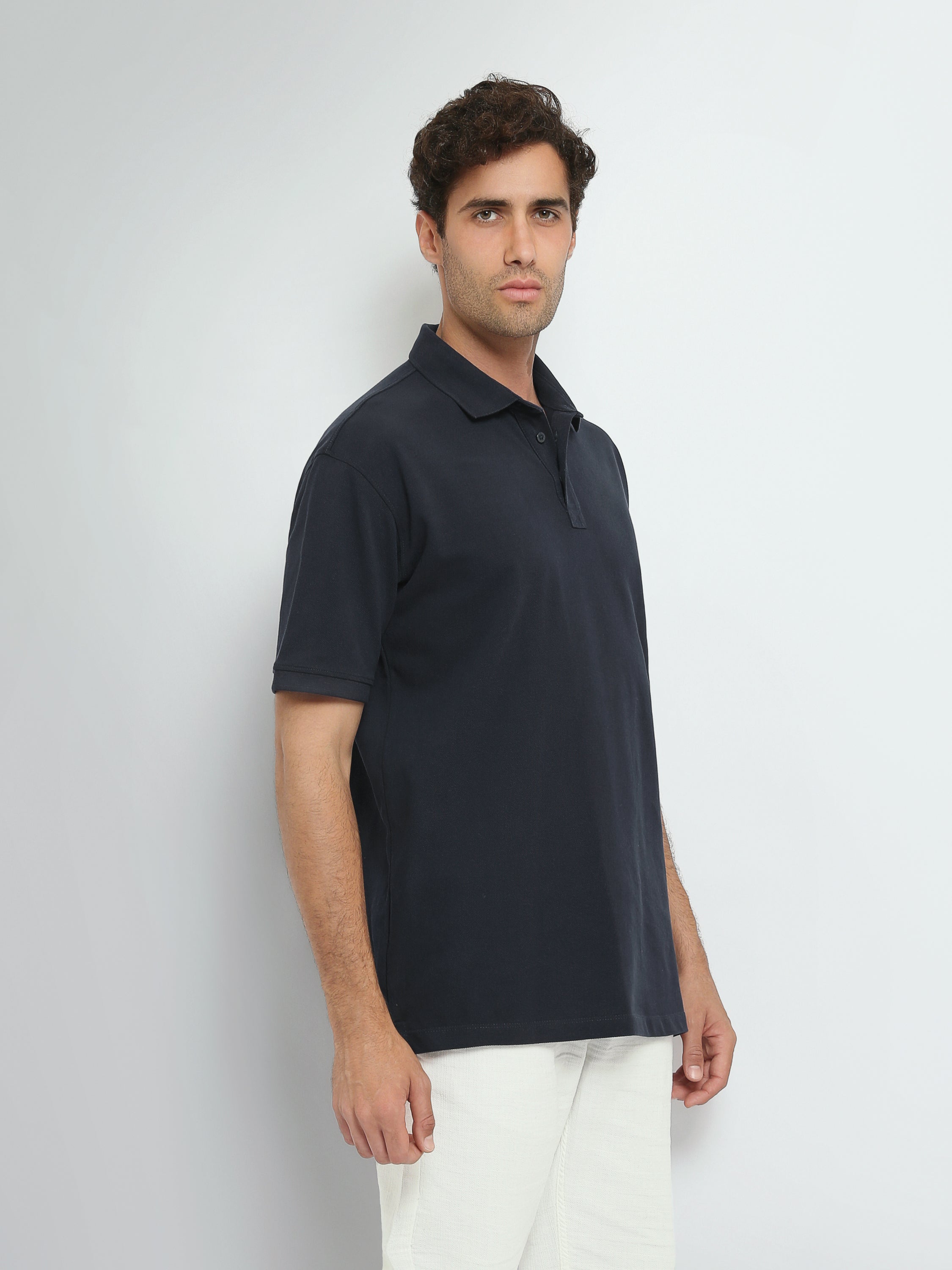 Polo Homme Oversize Uni à Manches Courtes - POS25SBPR21951TM1