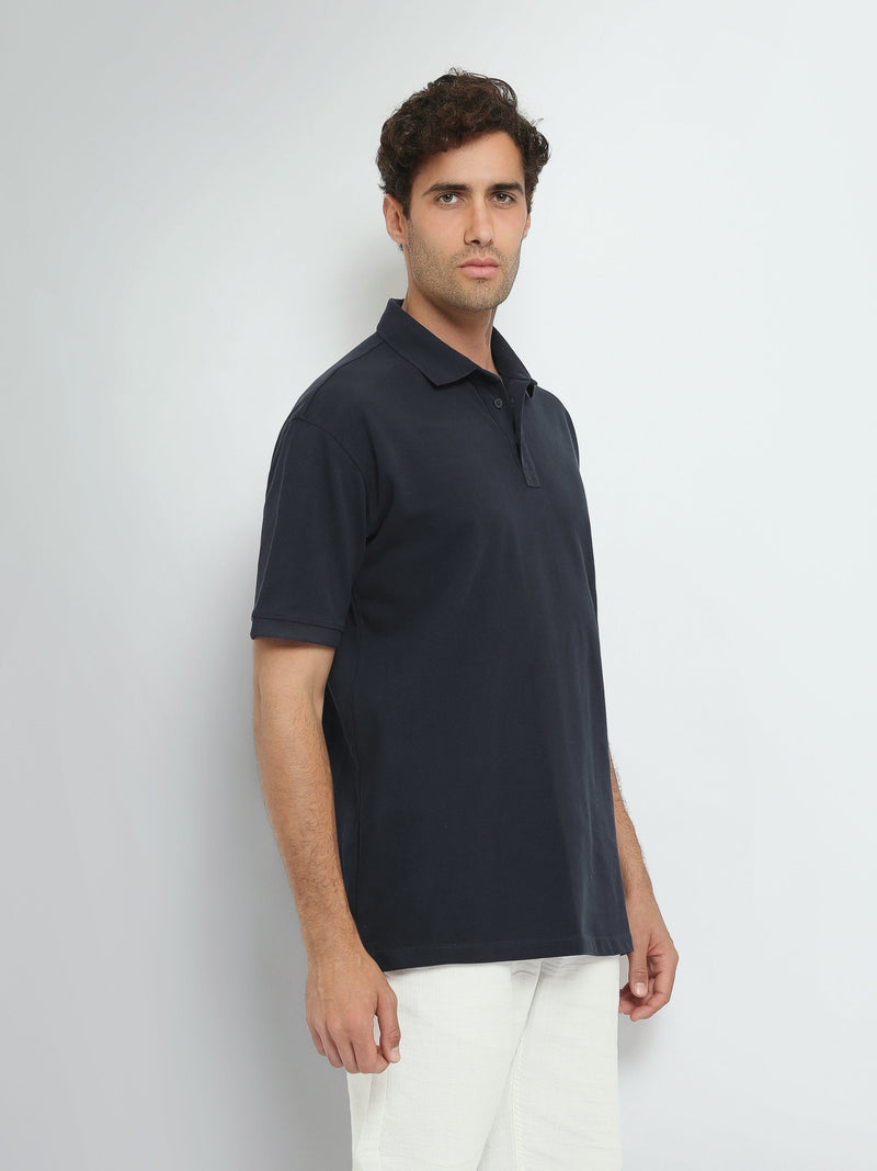 Polo Homme Oversize Uni à Manches Courtes - POS25SBPR21951TM1
