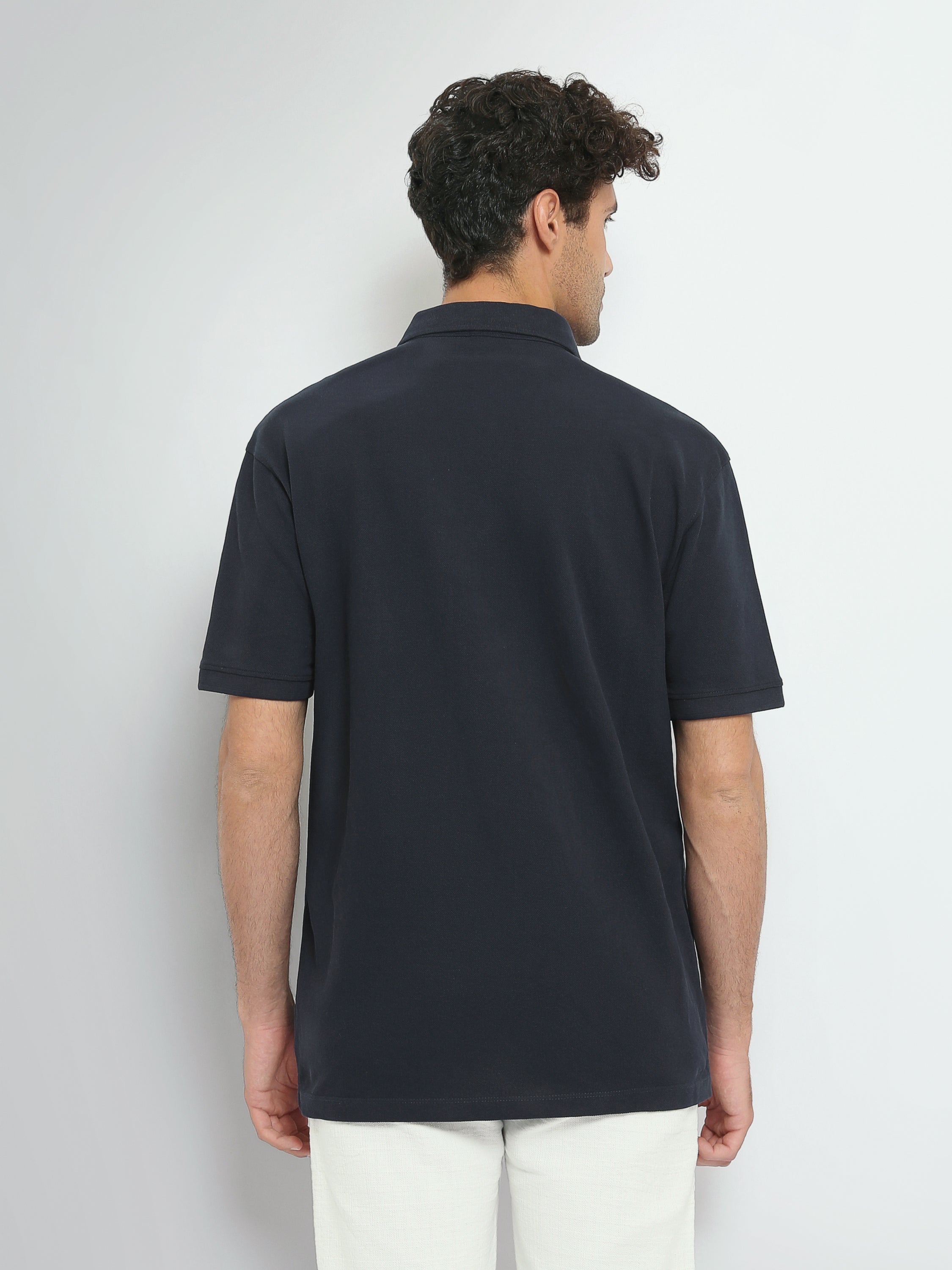 Polo Homme Oversize Uni à Manches Courtes - POS25SBPR21951TM1