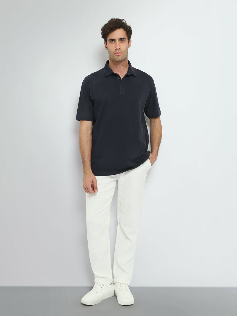 Polo Homme Oversize Uni à Manches Courtes - POS25SBPR21951TM1