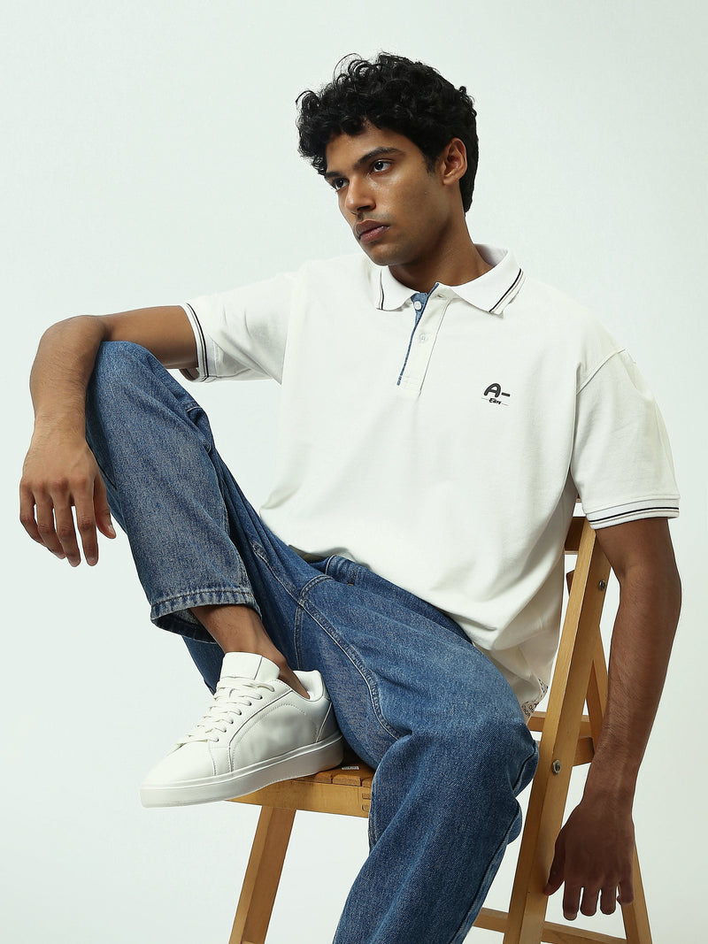 Polo Homme à Manches Courtes avec Détails Contrastés - POS25SEPR21032TM1