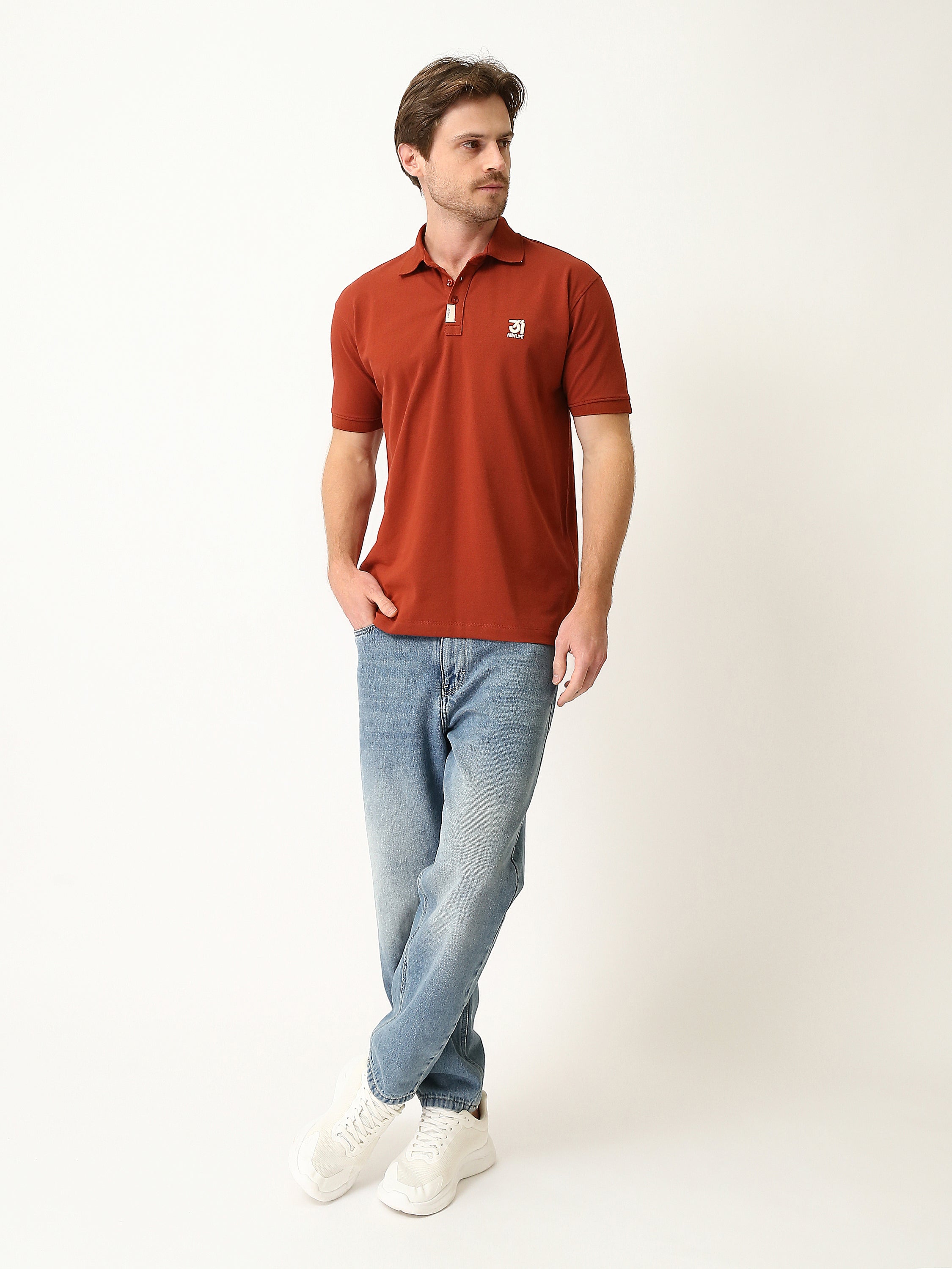 Polo Homme à Manches Courtes avec Logo Brodé – Coupe Regular - POS25SEPR21033TM1