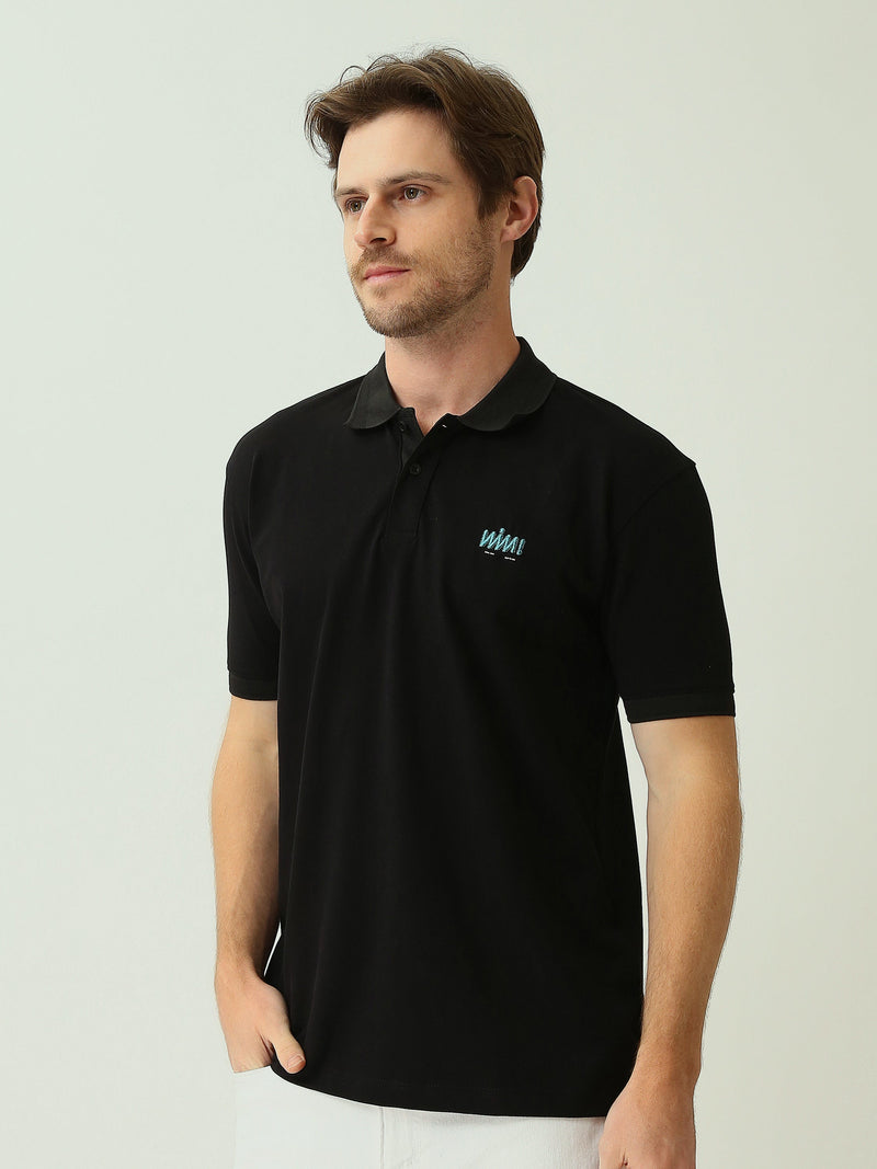 Polo Homme Classique à Manches Courtes avec Logo Brodé - POS25SEPR21061TM1