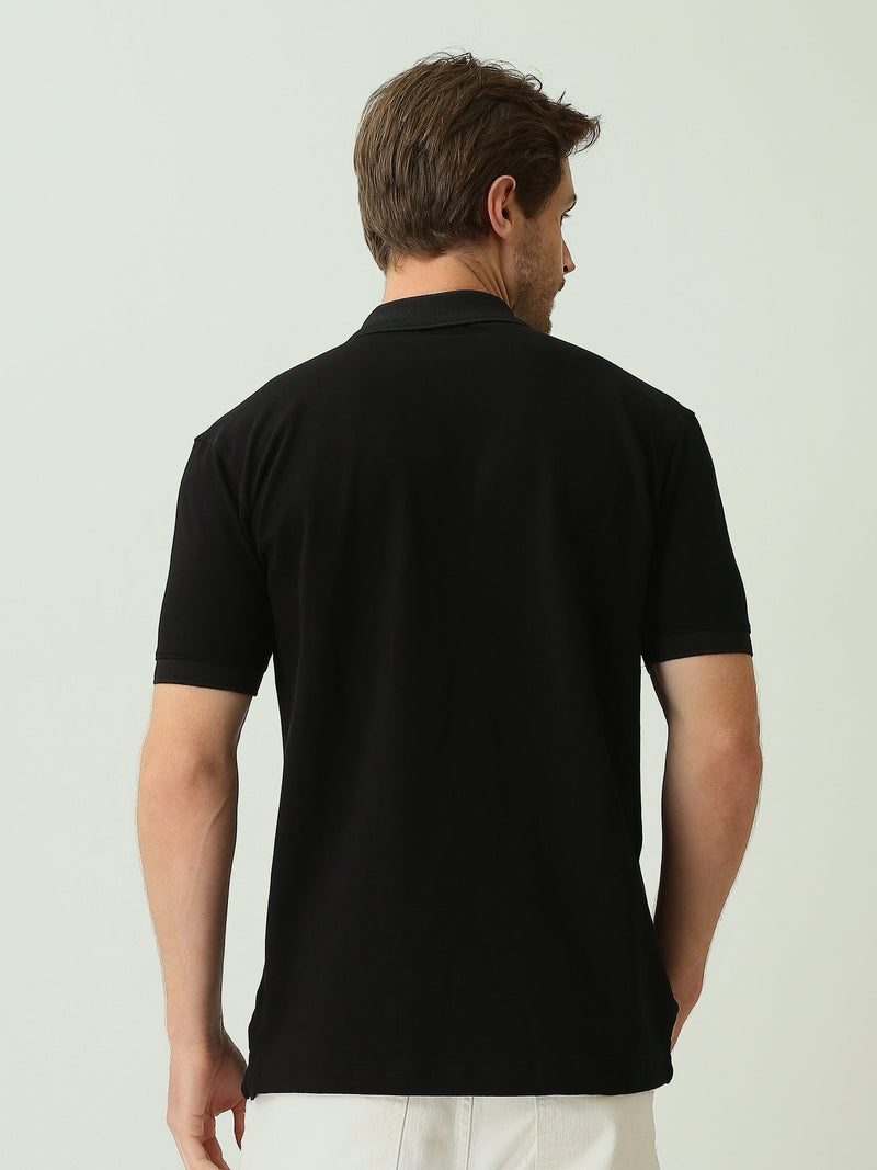 Polo Homme Classique à Manches Courtes avec Logo Brodé - POS25SEPR21061TM1