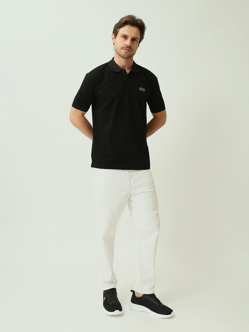 Polo Homme Classique à Manches Courtes avec Logo Brodé - POS25SEPR21061TM1