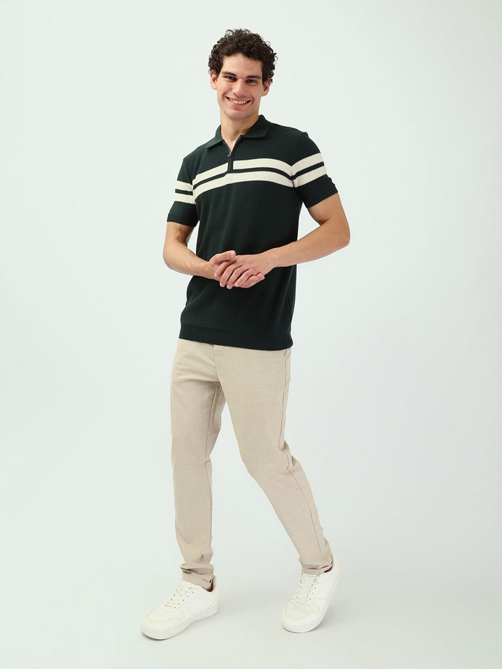 Polo Homme à Rayures – Élégance et Confort - POS25SKMR21883TM1