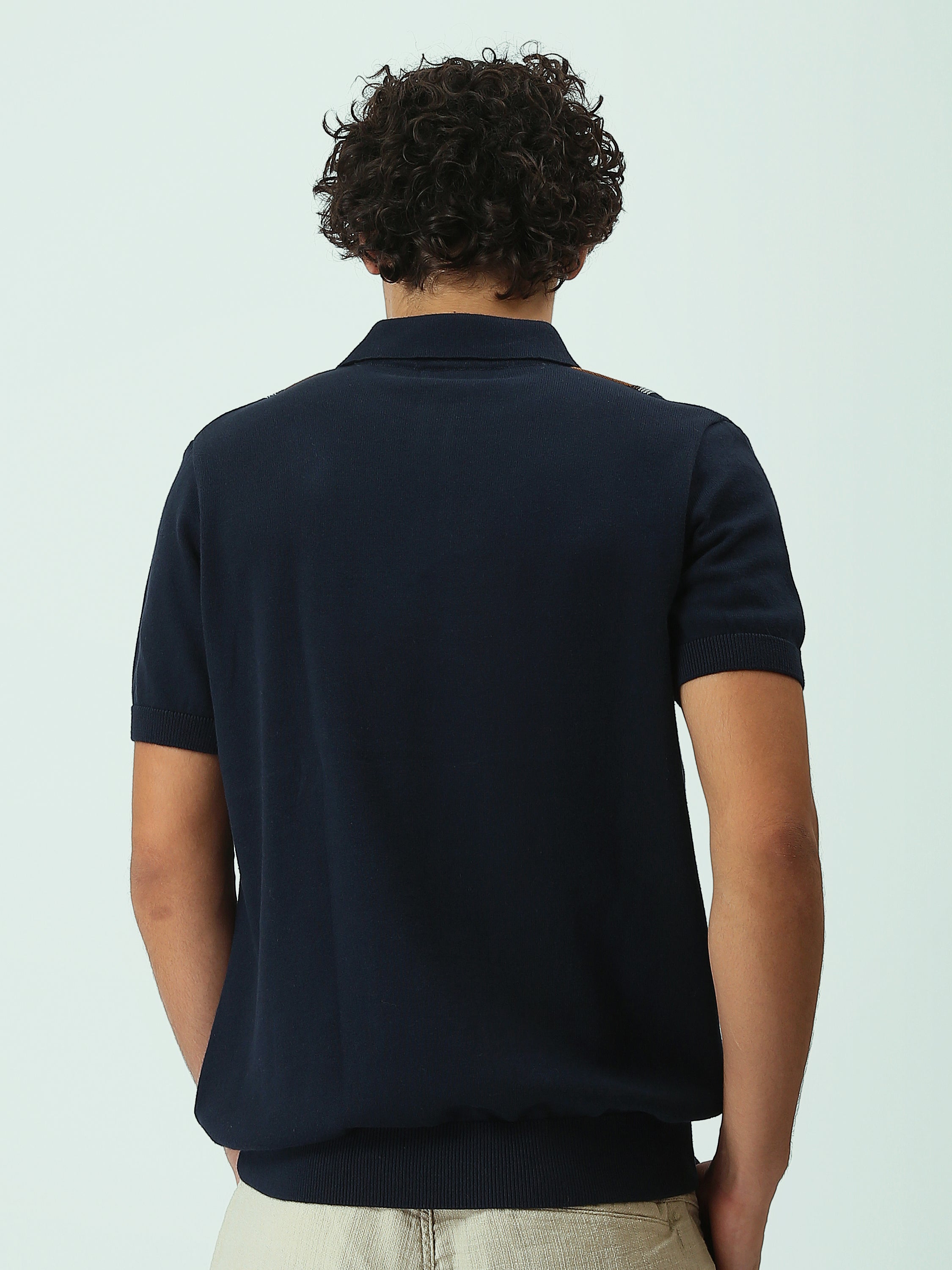 Polo Homme en Maille à Rayures Verticales - POS25SKMR21884TM1