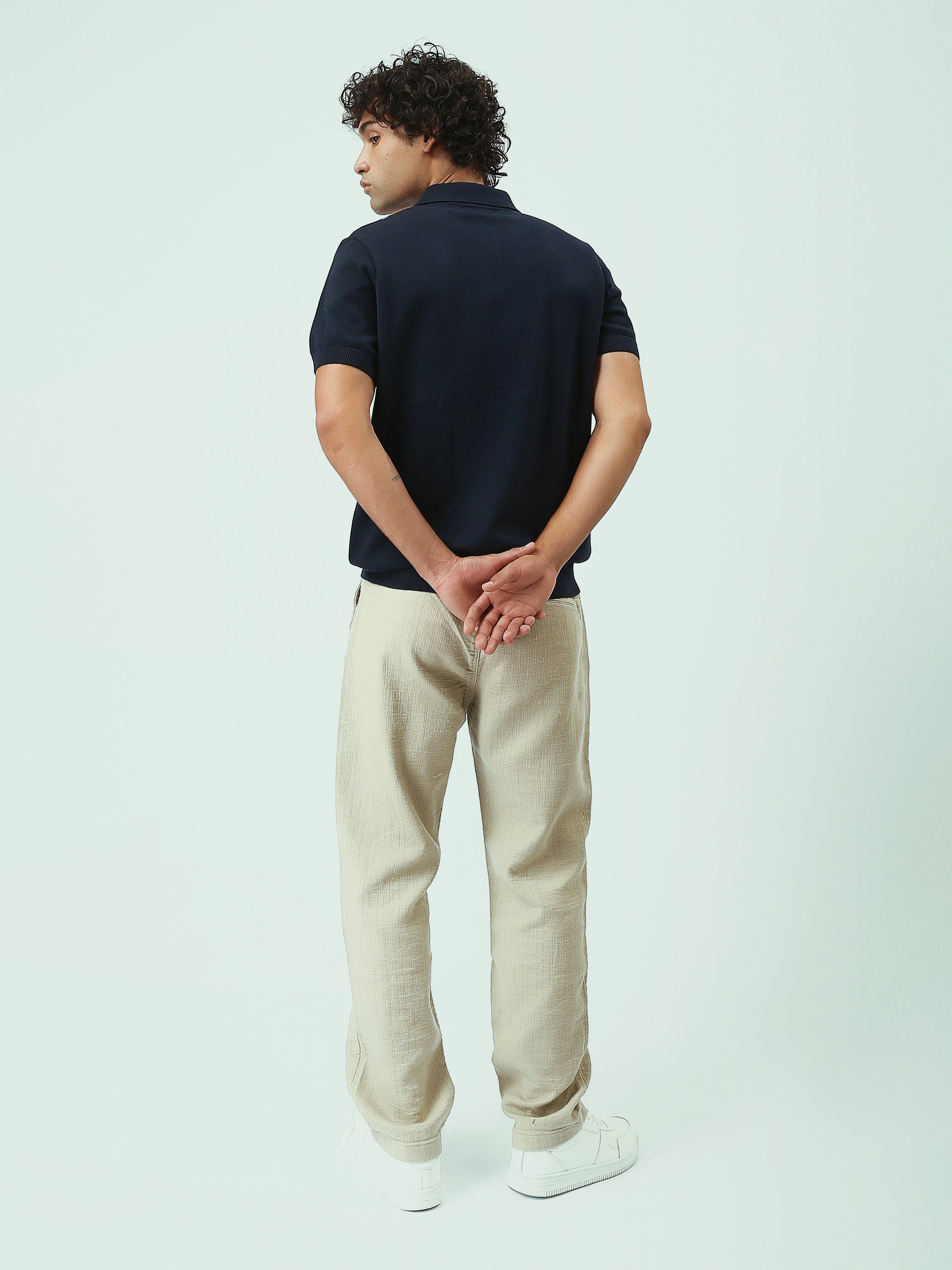 Polo Homme en Maille à Rayures Verticales - POS25SKMR21884TM1