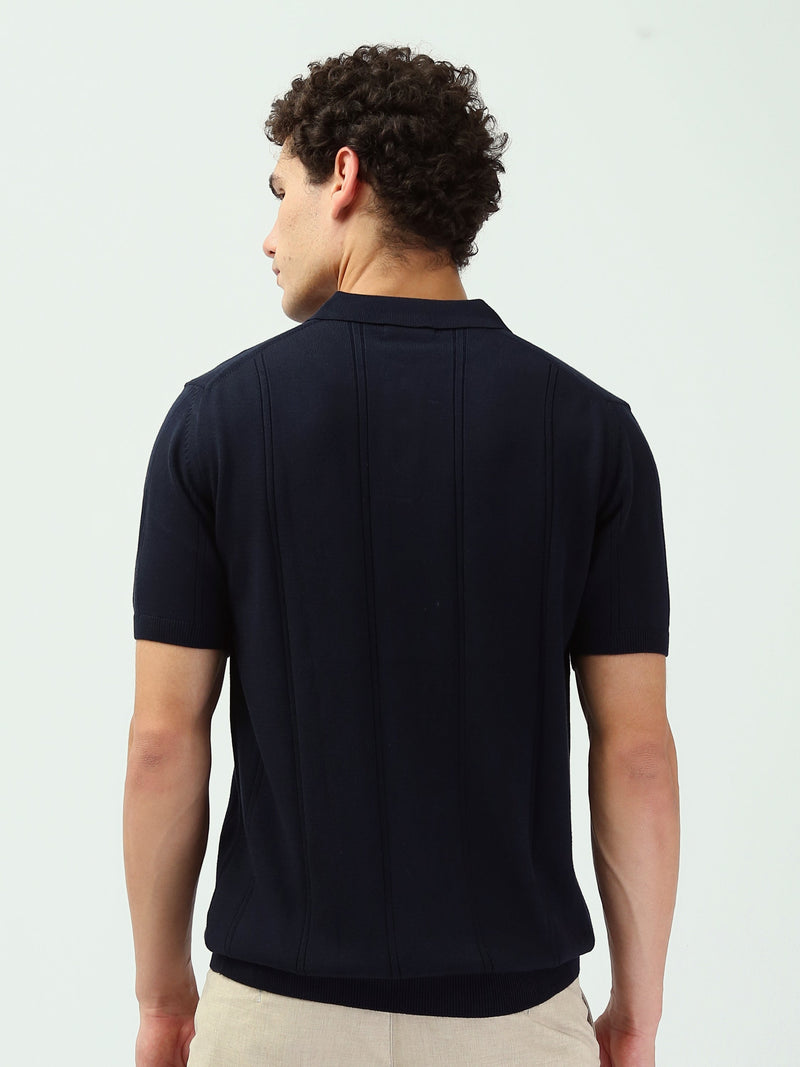 Polo Homme en Maille à Manches Courtes – Style Élégant - POS25SKMR21930TM1