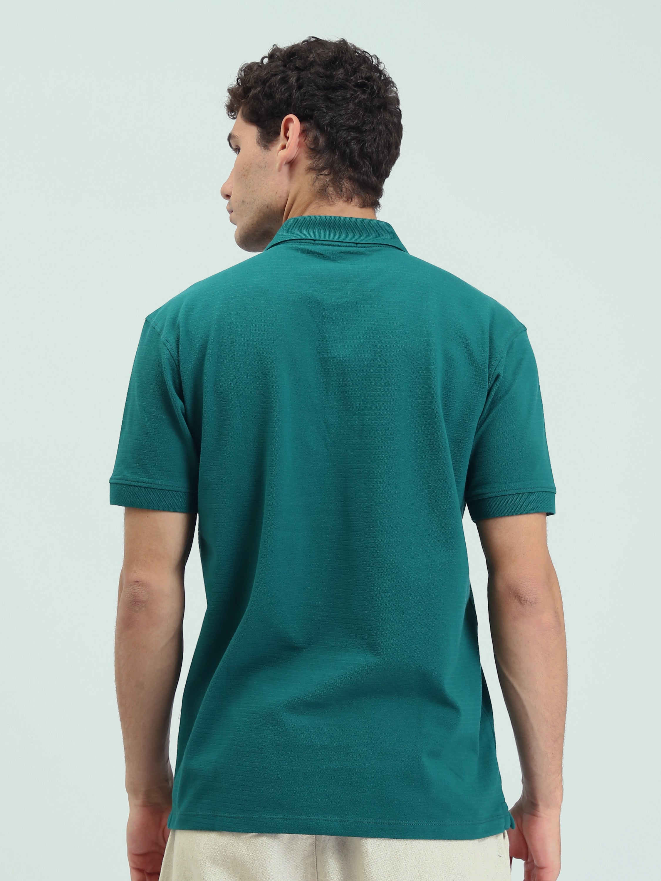 تي شيرت بولو رجالي ساده بتصميم أنيق - POS25SNTR21010TM1