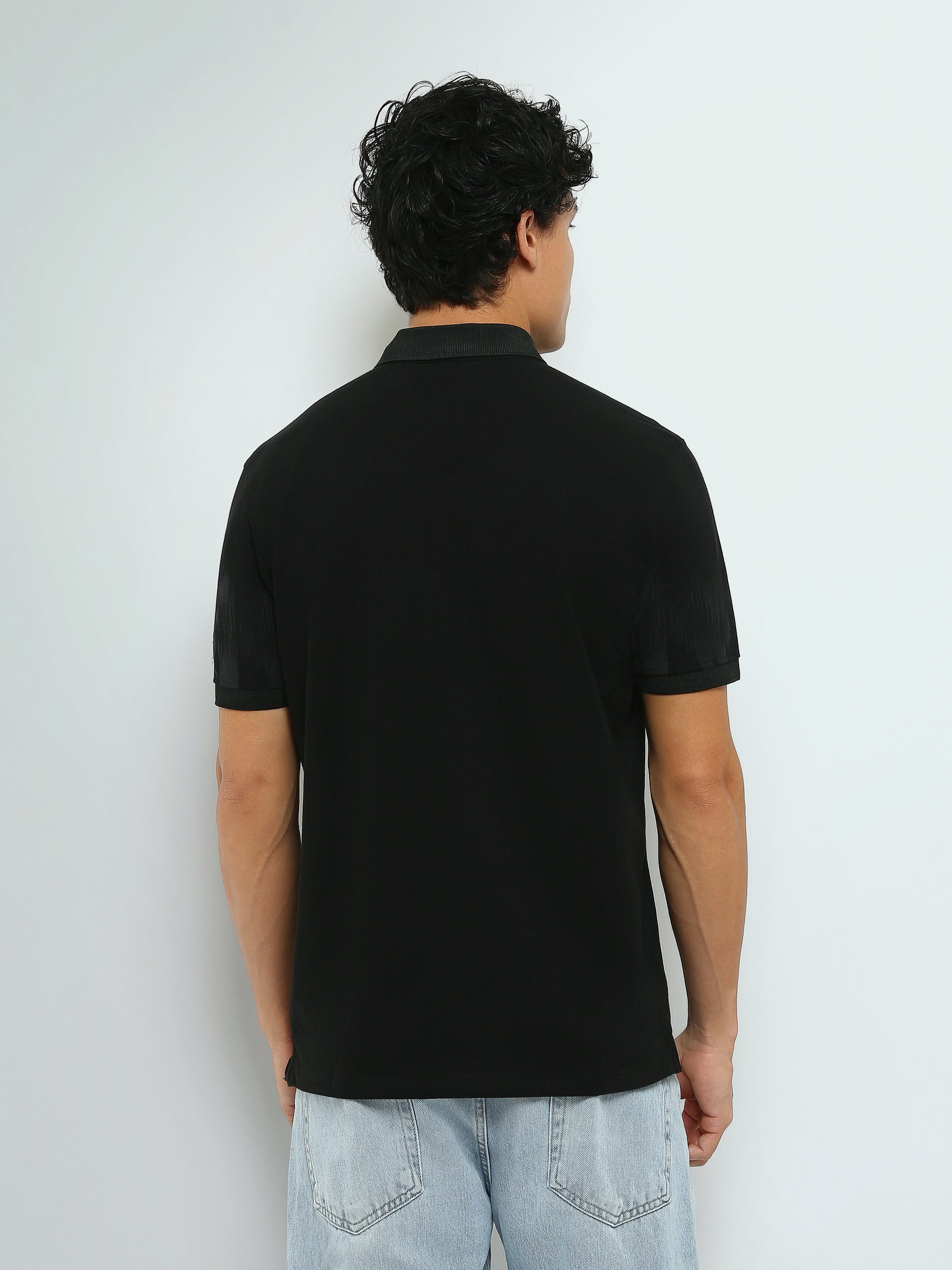 Polo Homme à Imprimé Ton sur Ton – Style Casual - POS25SPPR21035TM1