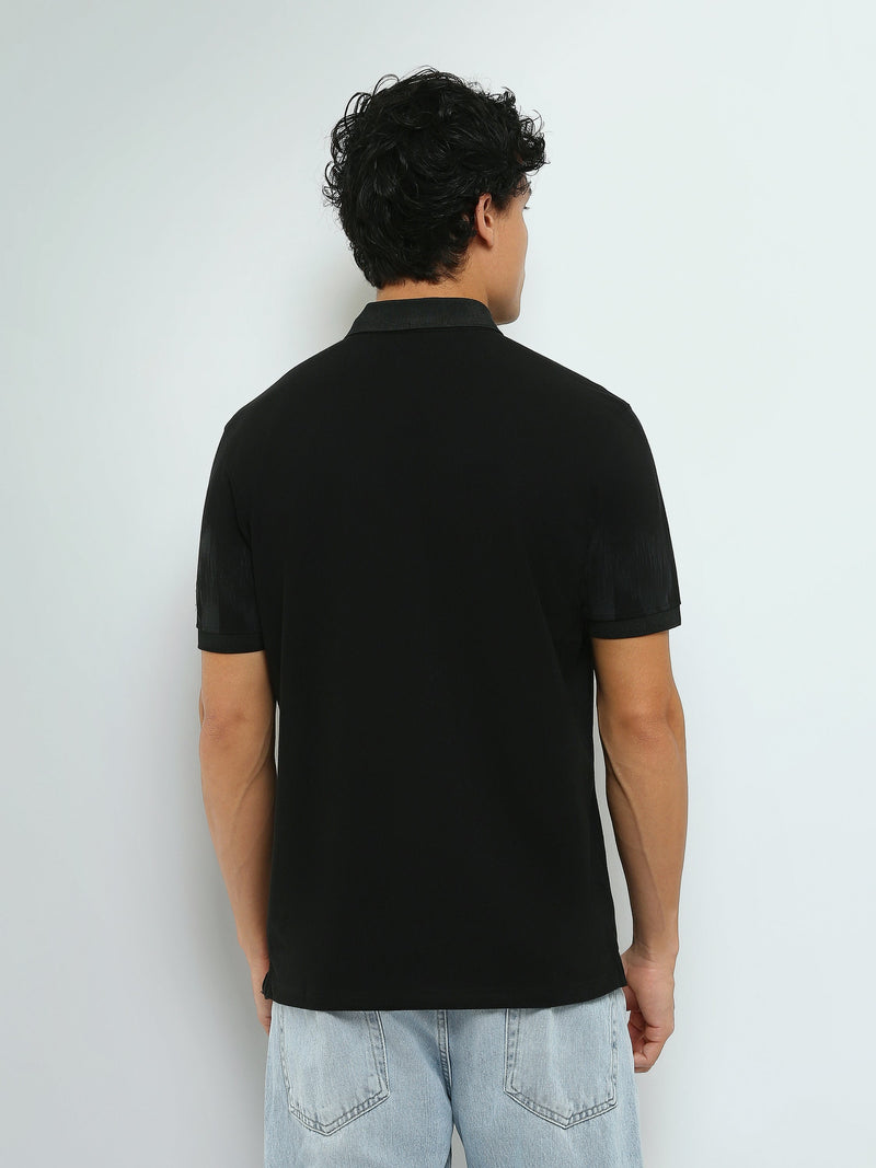 Polo Homme à Imprimé Ton sur Ton – Style Casual - POS25SPPR21035TM1