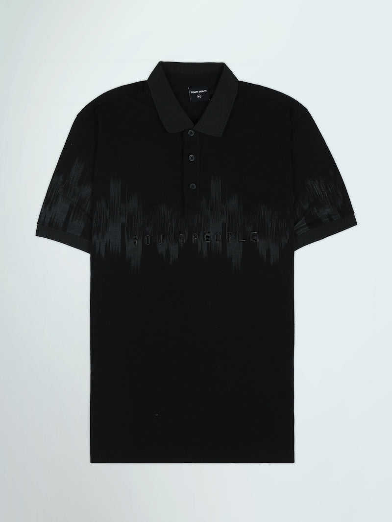 Polo Homme à Imprimé Ton sur Ton – Style Casual - POS25SPPR21035TM1
