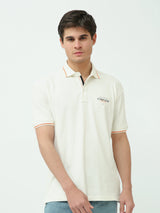 T-shirt polo pour hommes au design moderne et logo distinctif - POS25SPPR21913TM1