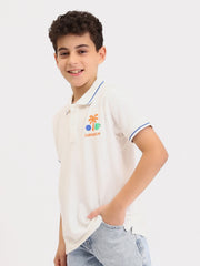 Polo Ado Garçon Manches Courtes – Style Été Imprimé - POS25SPPR76277MJ1 - Justyol