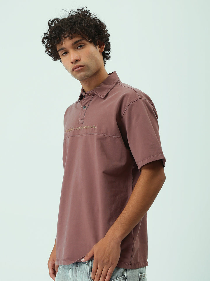Polo Homme Oversize à Manches Courtes – Style Urbain - POS25SPWR21075TM1