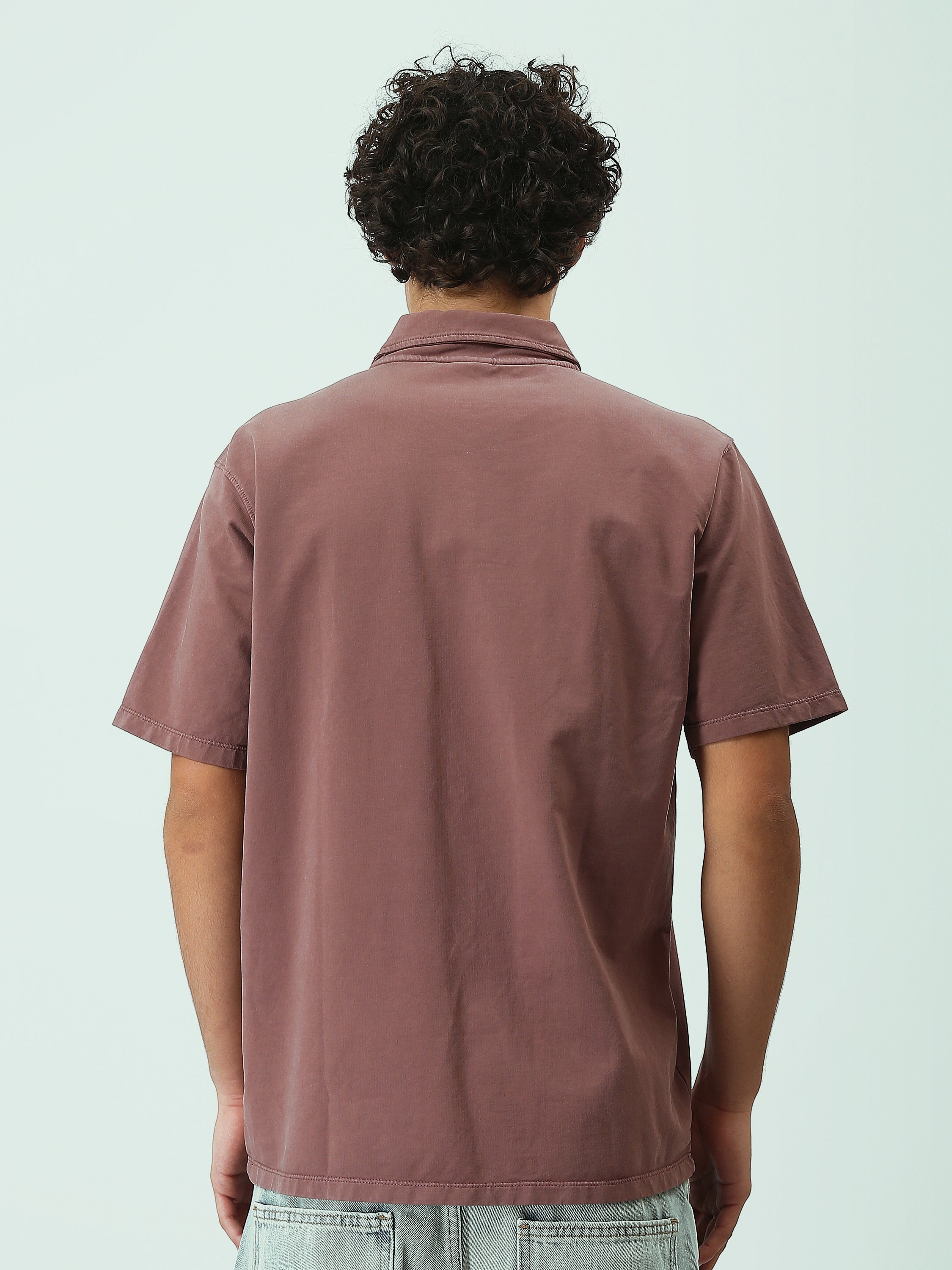 Polo Homme Oversize à Manches Courtes – Style Urbain - POS25SPWR21075TM1