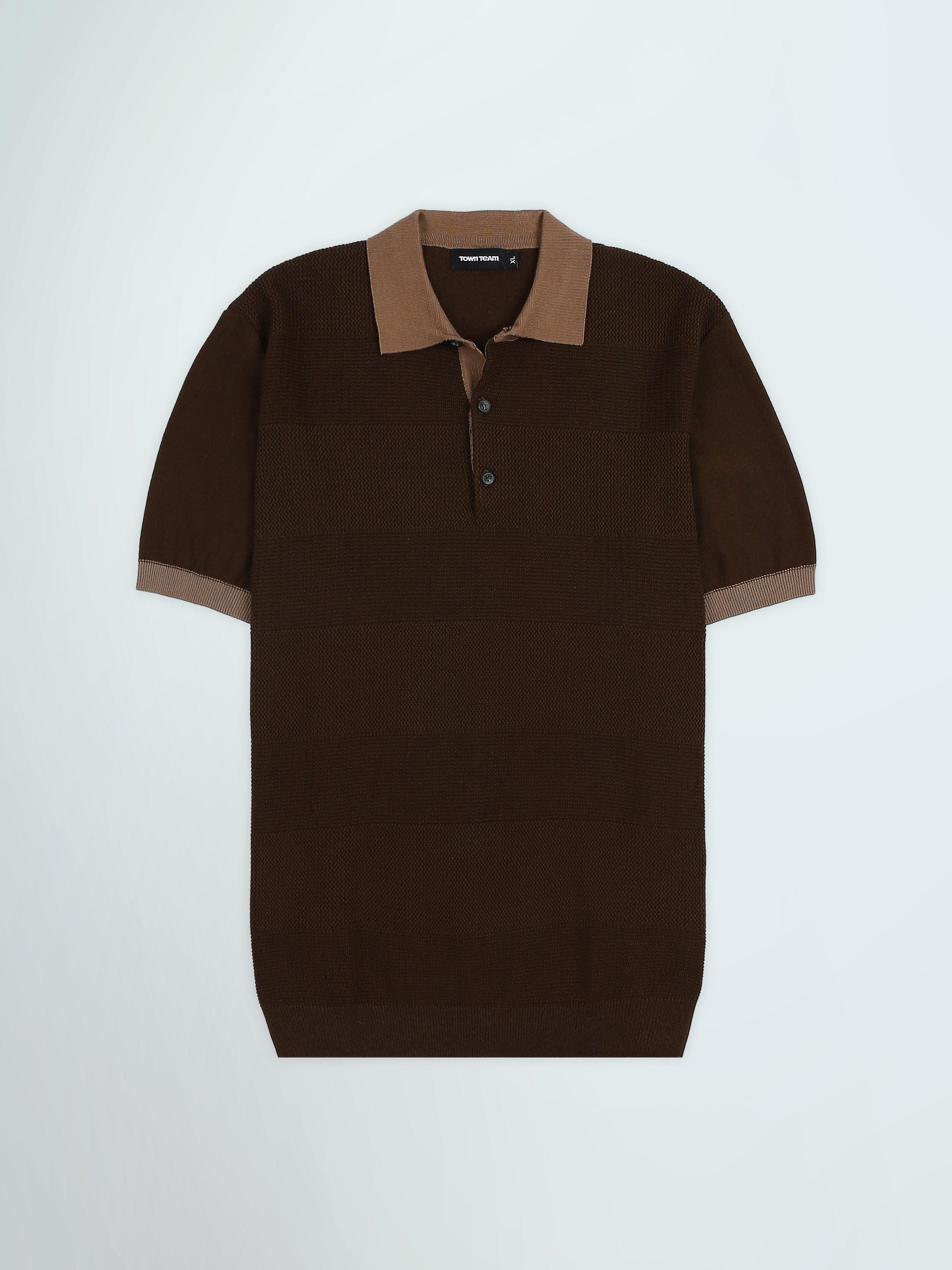 Polo Homme en Maille Texturée à Manches Courtes - POS26S21700063TM1