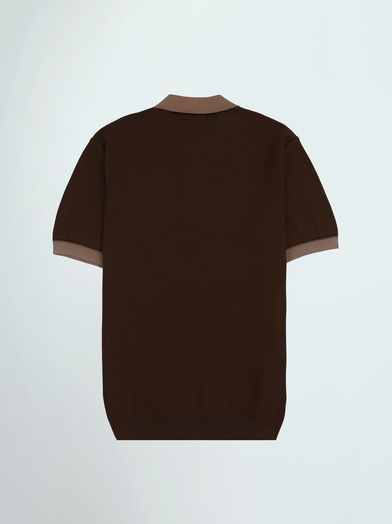 Polo Homme en Maille Texturée à Manches Courtes - POS26S21700063TM1