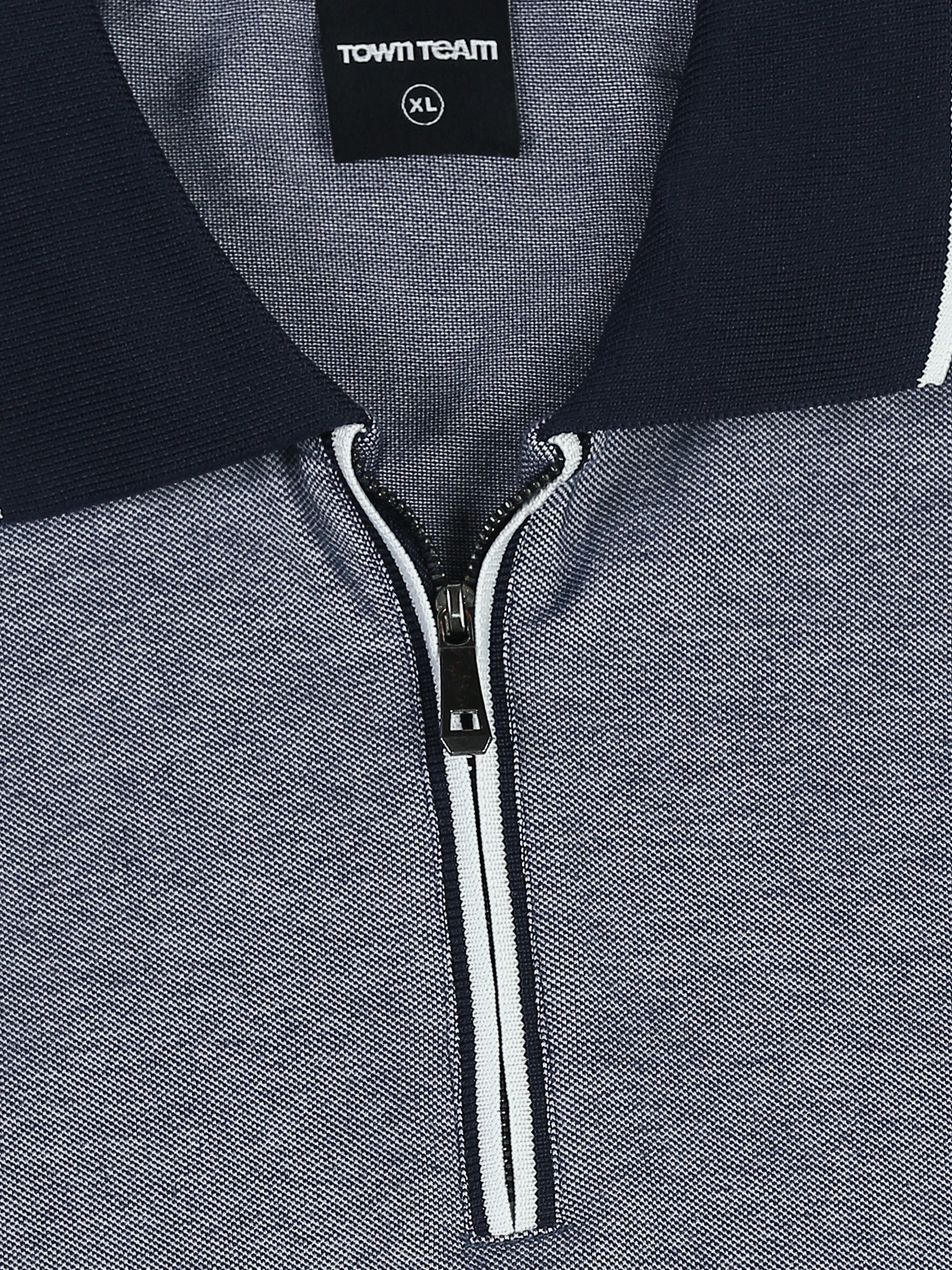 Polo Homme à Col Zippé et Finitions Rayées – Style Casual Chic - POS26SBPW21042TM1
