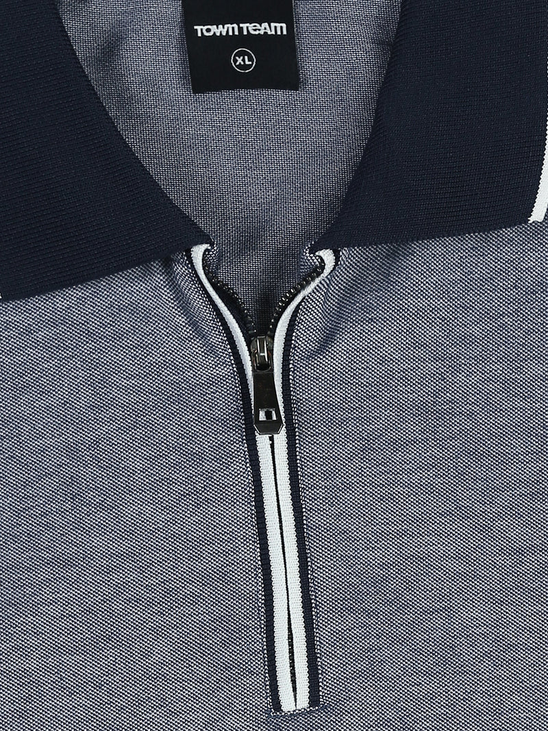 Polo Homme à Col Zippé et Finitions Rayées – Style Casual Chic - POS26SBPW21042TM1