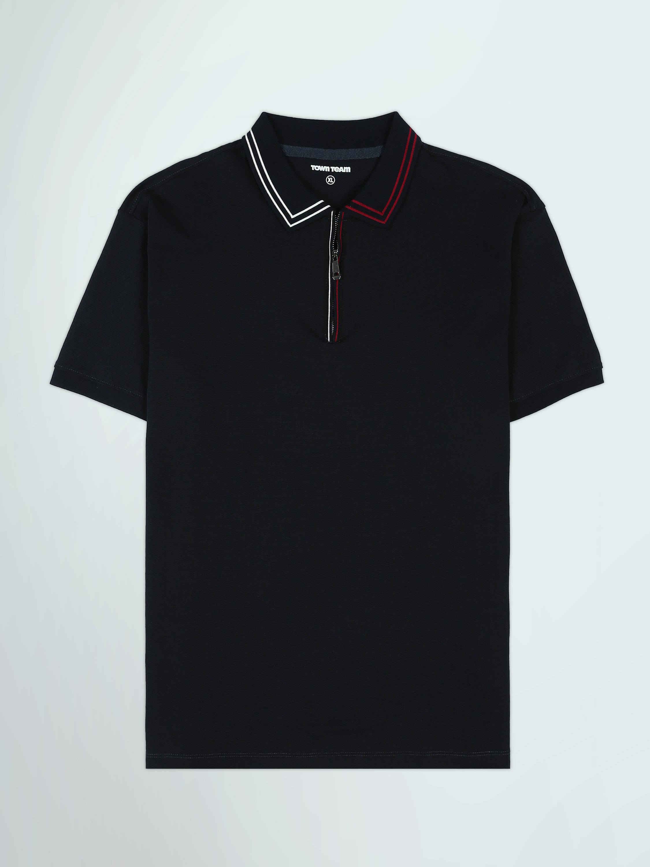 Polo Homme à Col Rayé avec Zip – Style Casual Chic - POS26SEPW21059TM1