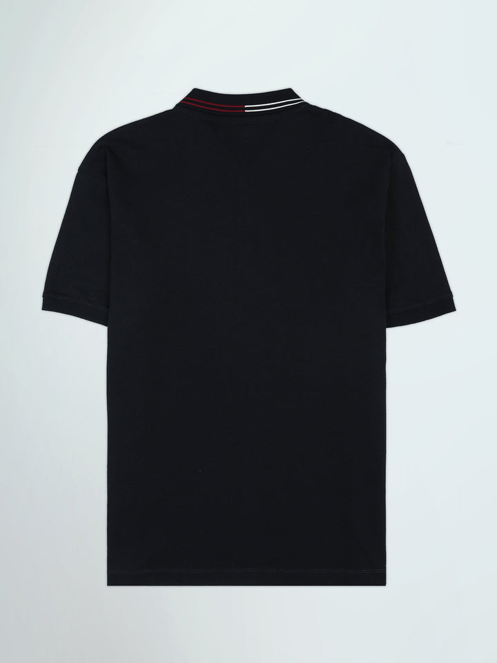 Polo Homme à Col Rayé avec Zip – Style Casual Chic - POS26SEPW21059TM1