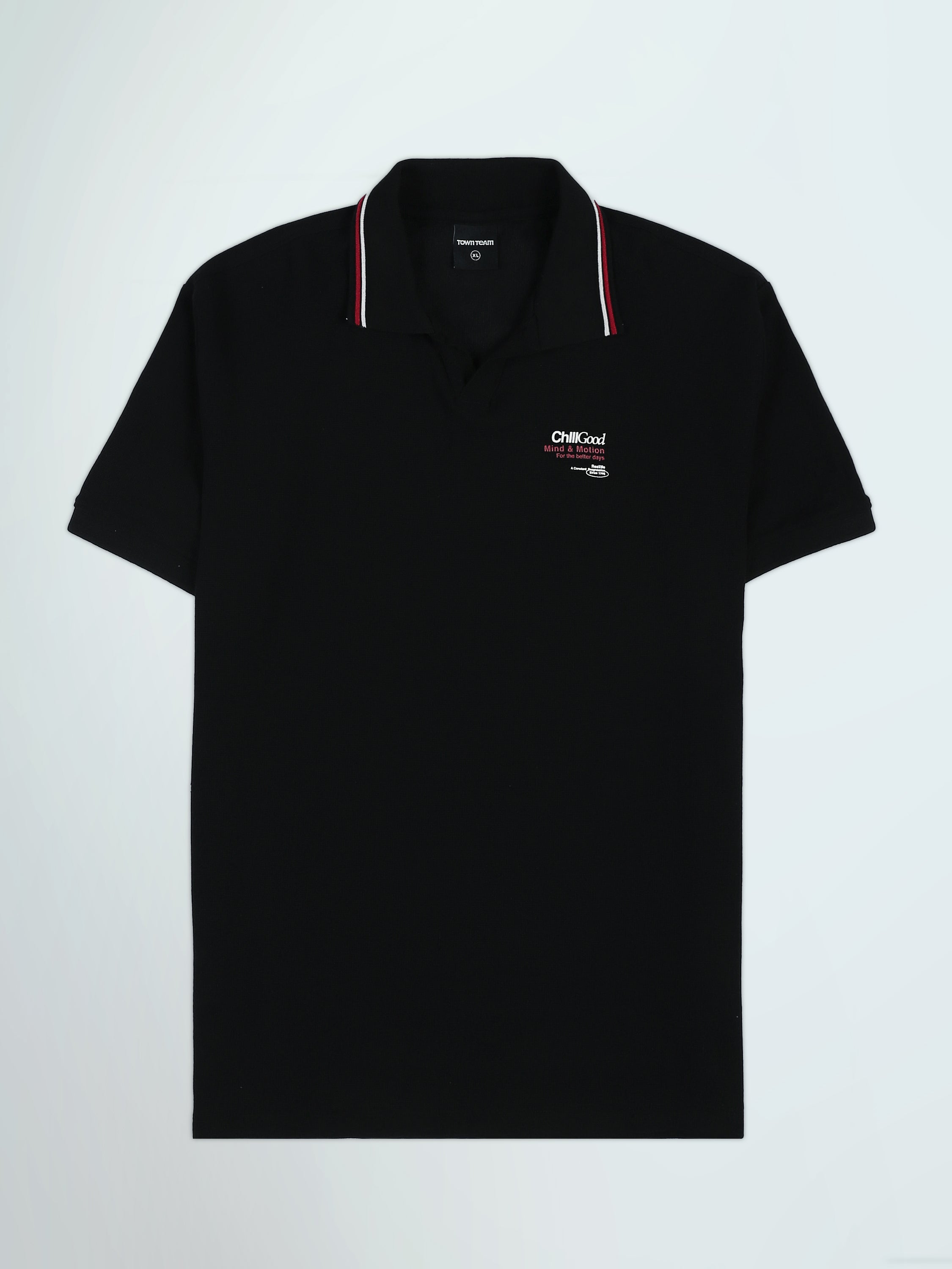 Polo Homme à Col Ouvert et Détails Rayés – Style Casual - POS26SNTR21068TM1