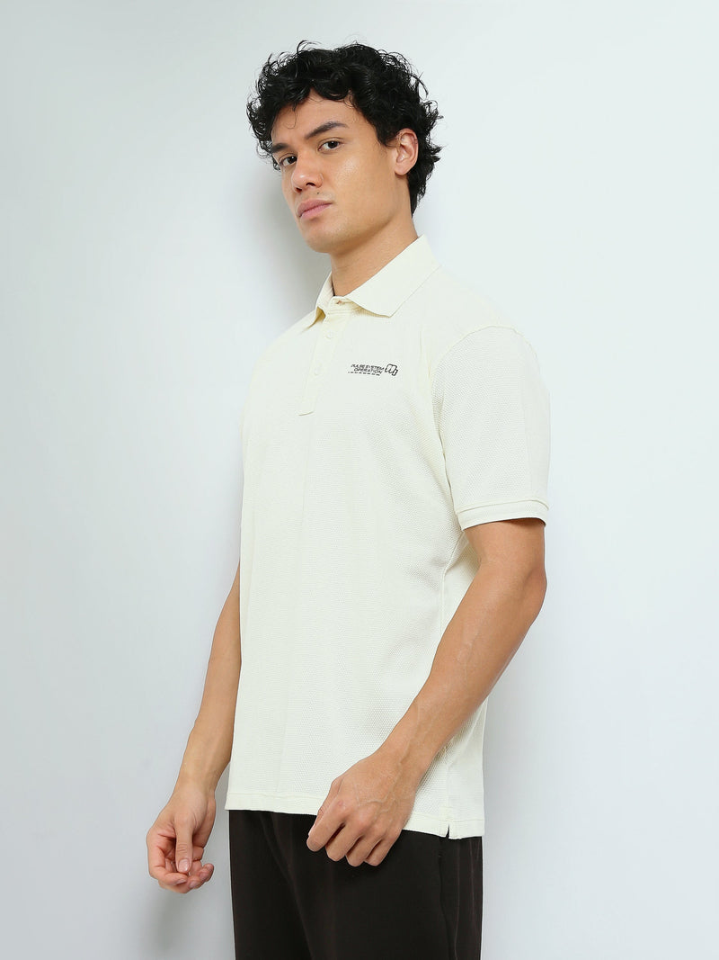 Polo Homme Manches Courtes à Petit Imprimé Poitrine - POS26SPTR21014TM1