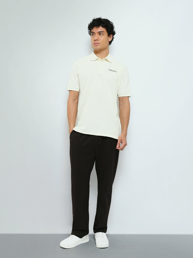 Polo Homme Manches Courtes à Petit Imprimé Poitrine - POS26SPTR21014TM1