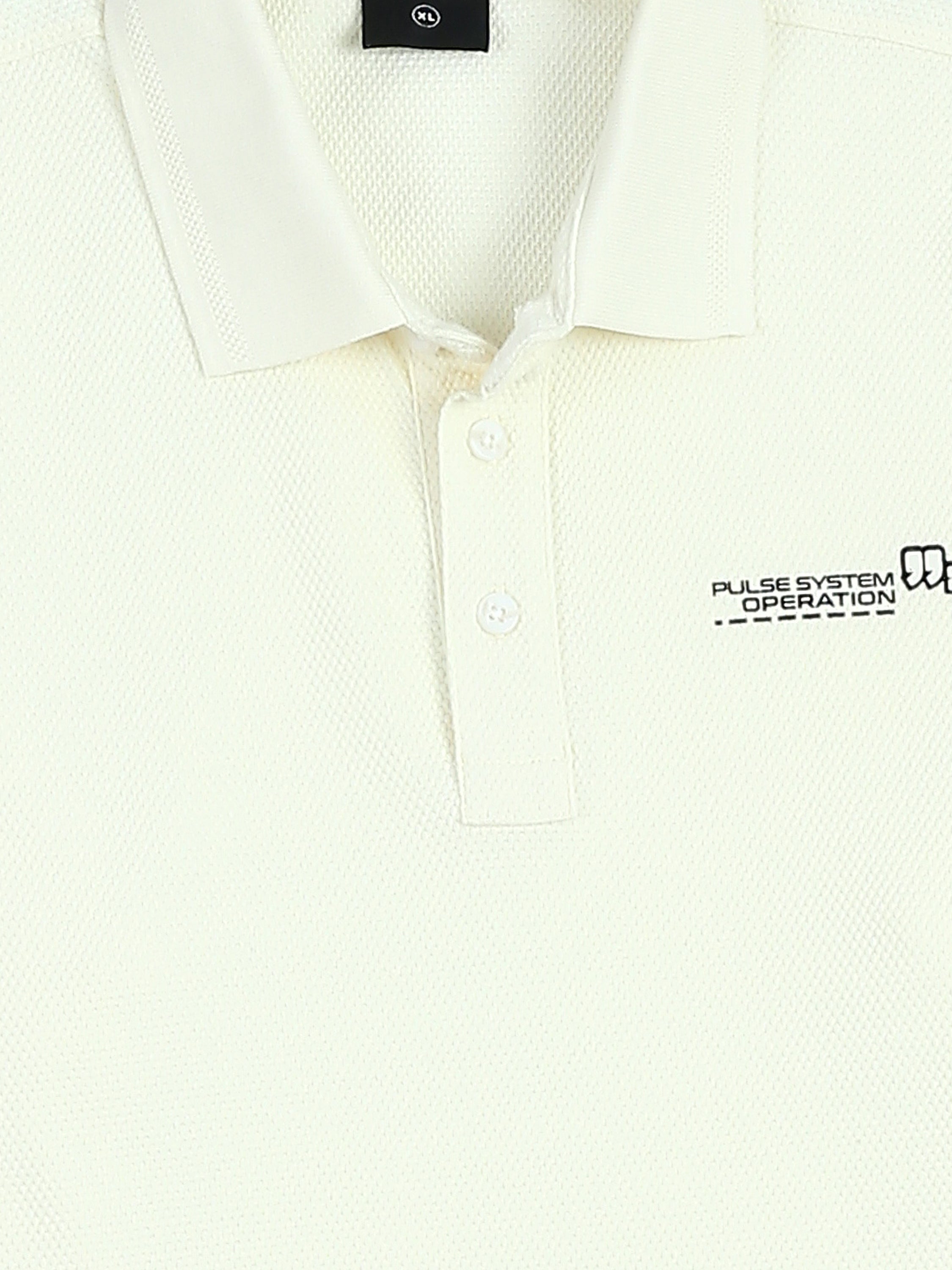 Polo Homme Manches Courtes à Petit Imprimé Poitrine - POS26SPTR21014TM1