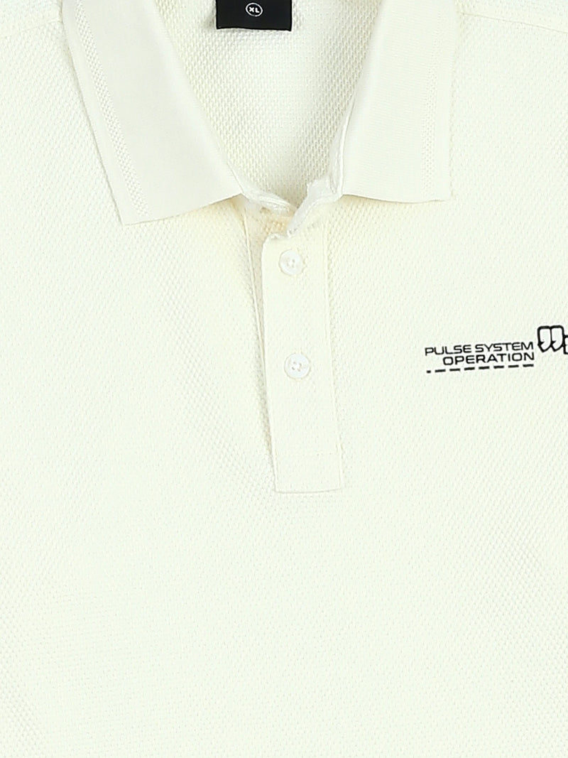 Polo Homme Manches Courtes à Petit Imprimé Poitrine - POS26SPTR21014TM1