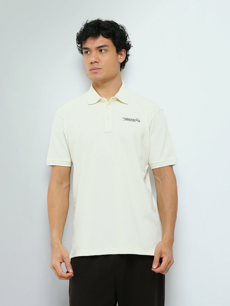 Polo Homme Manches Courtes à Petit Imprimé Poitrine - POS26SPTR21014TM1