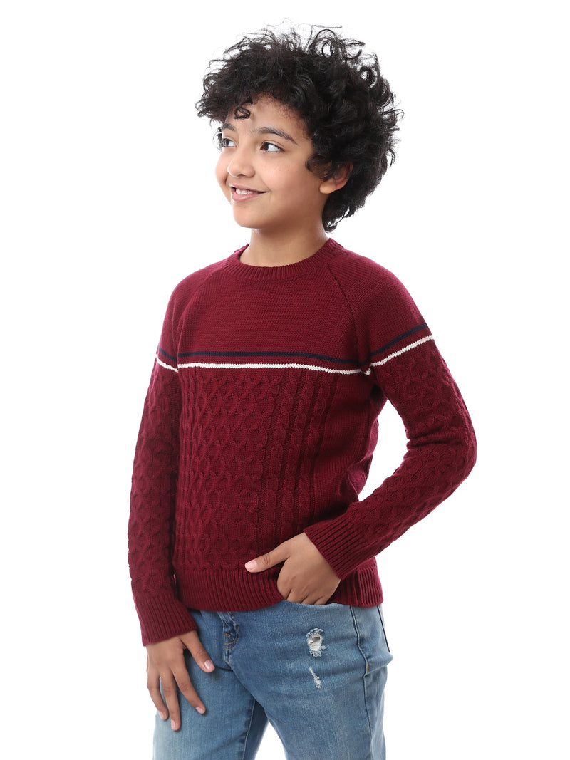 Sweat-shirt pour garçon décoré au design moderne - PUL23WAYC27512TB1
