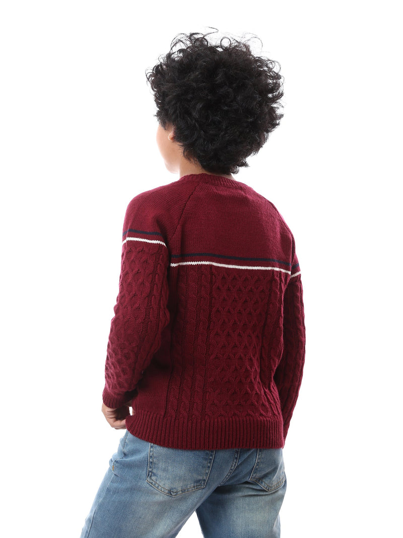 Sweat-shirt pour garçon décoré au design moderne - PUL23WAYC27512TB1