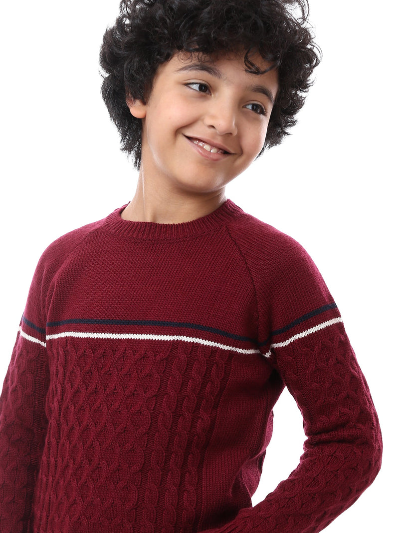 Sweat-shirt pour garçon décoré au design moderne - PUL23WAYC27512TB1