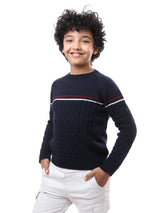 Sweat-shirt pour garçon décoré au design moderne - PUL23WAYC27512TB1