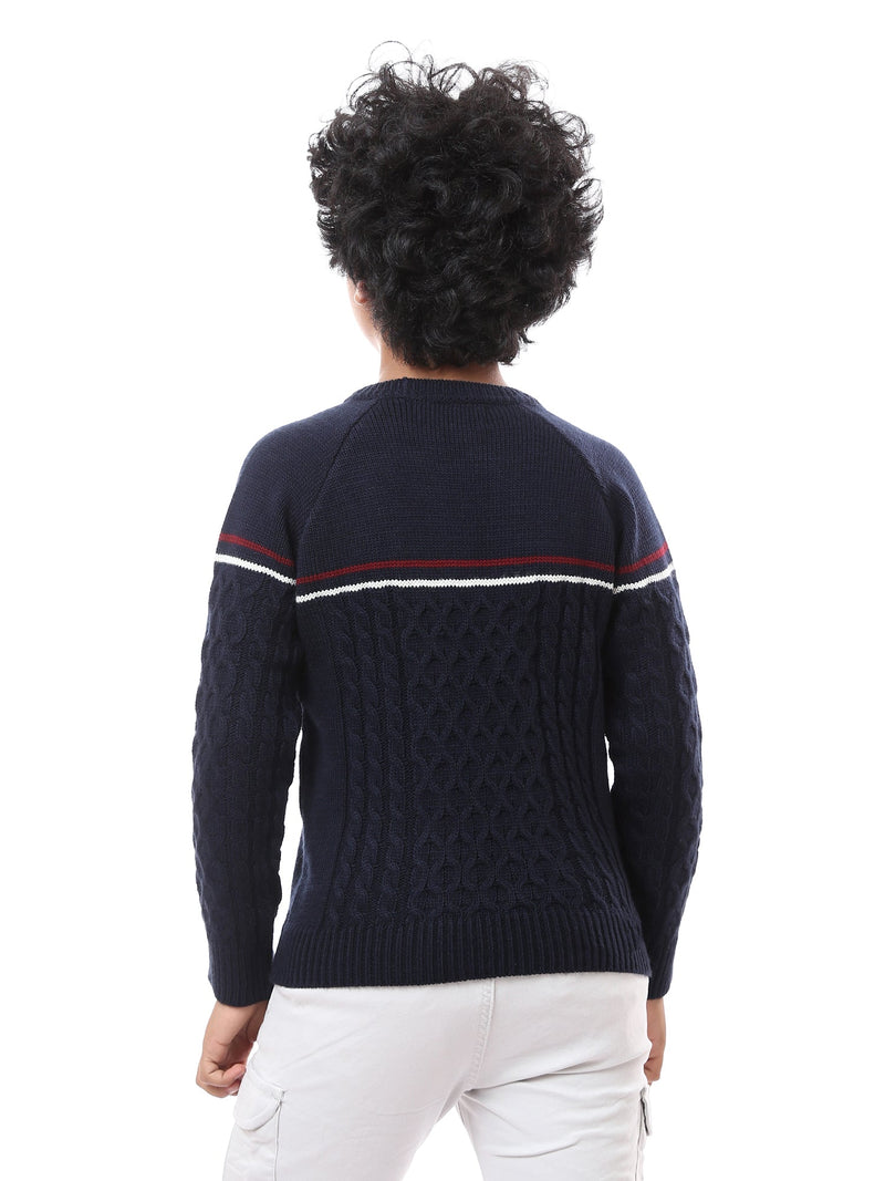 Sweat-shirt pour garçon décoré au design moderne - PUL23WAYC27512TB1