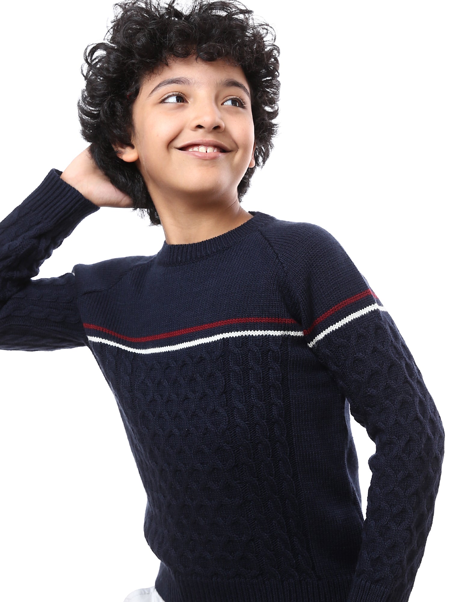 Sweat-shirt pour garçon décoré au design moderne - PUL23WAYC27512TB1