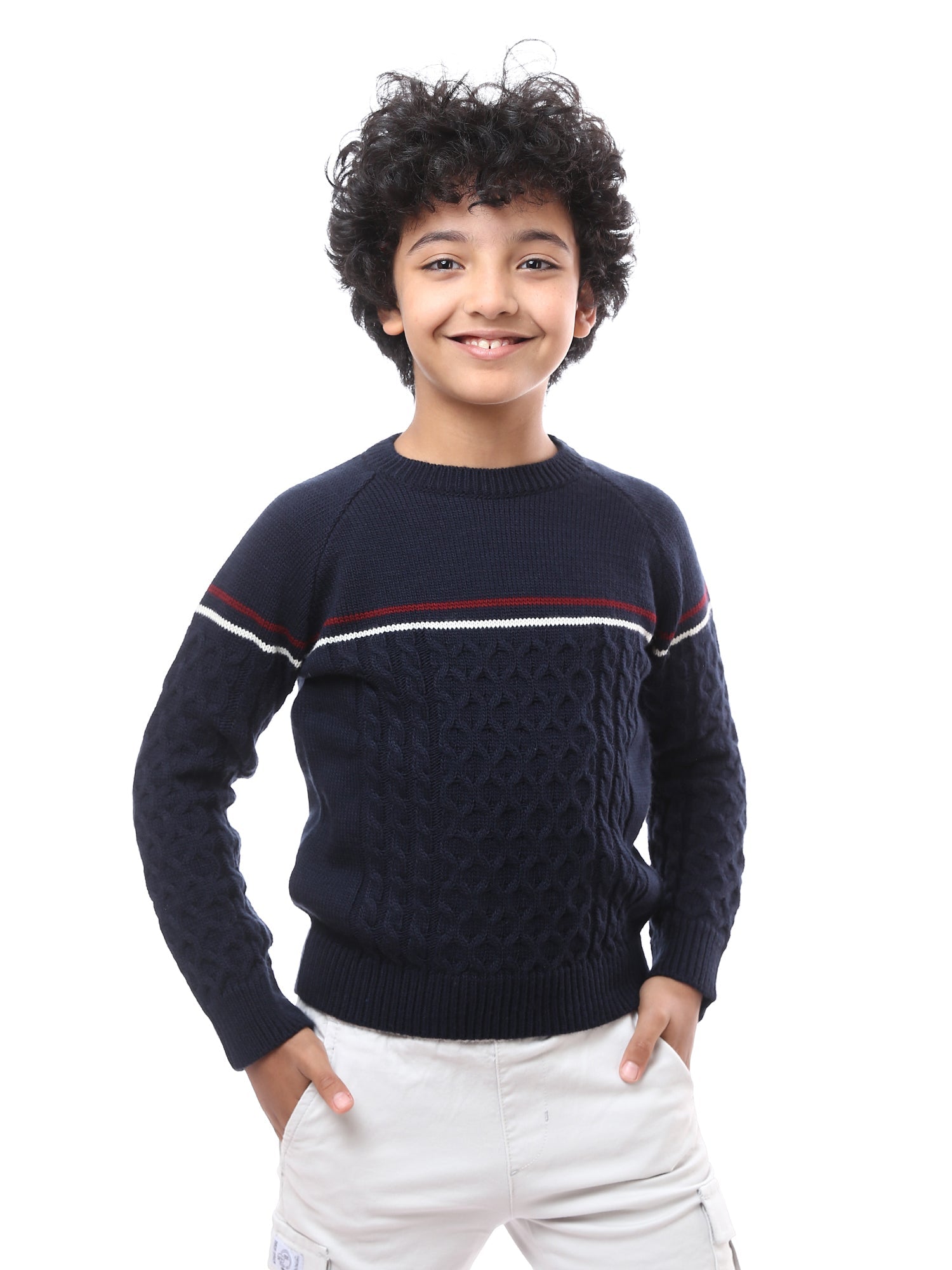 Sweat-shirt pour garçon décoré au design moderne - PUL23WAYC27512TB1