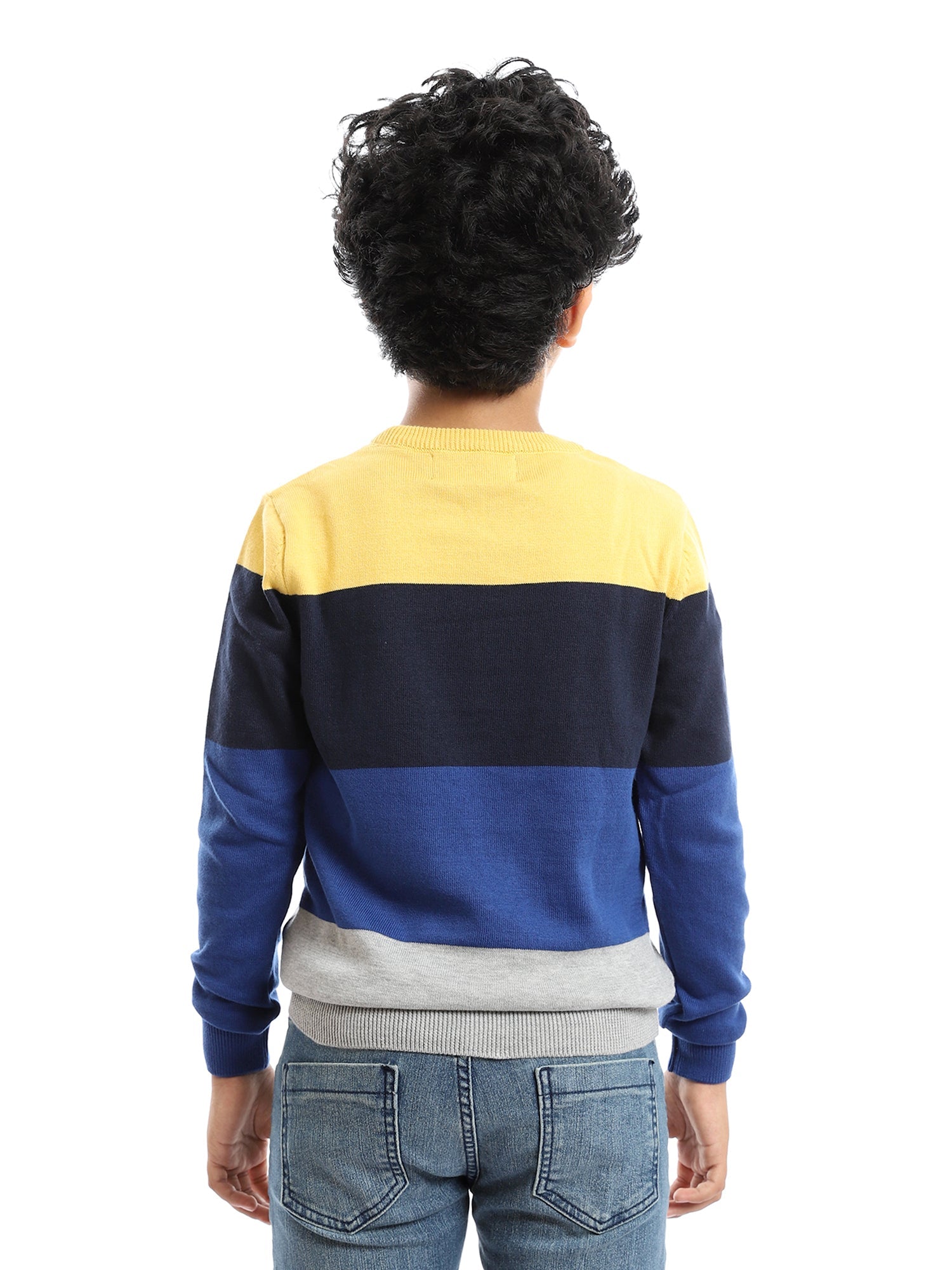 Pull Garçon Élégant à Rayures – Confort et Style Moderne pour le Quotidien - PUL23WCOT27511TB1