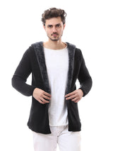 Cardigan homme doublé avec capuche et matière chaude au design moderne – PUL24WCPD27662TM1
